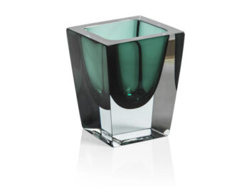 Emerald Short Squared Vase