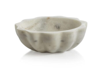 Scalloped Marble Small Bowl