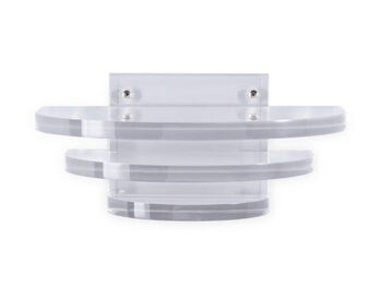 Deco Round Clear Lucite Shelf