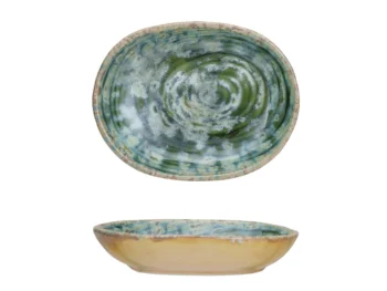 Stoneware Dish Teal