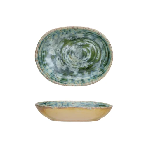 Stoneware Dish Teal